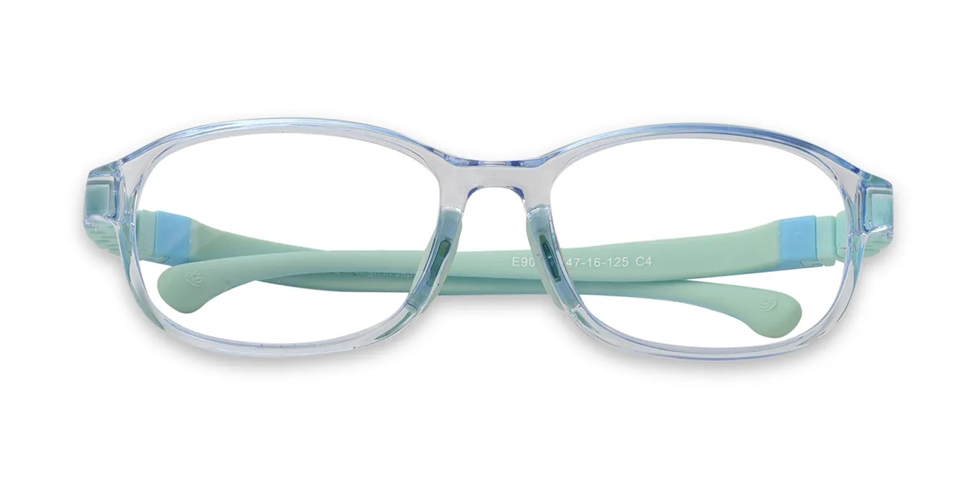 Blue Full Frame Oval Eyeglasses for Kids (E20B4834)