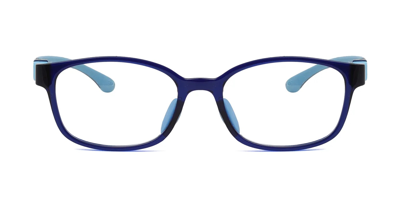 Blue Full Frame Rectangle Eyeglasses for Kids (E20A4937)