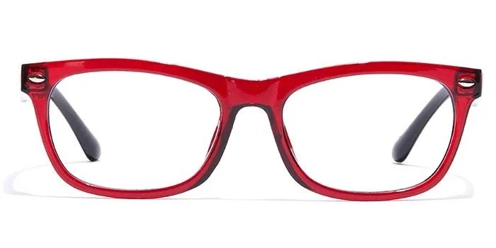 Glossy Wine Full Frame Wayfarer Eyeglasses for Men and Women (E33A0724)