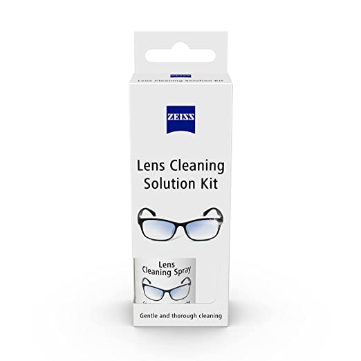 ZEISS Lens Cleaning Solution Kit 30ml - Lens Cleaning Spray 30ml + 1 Microfiber Cloth | Lens Cleaner for Spectacle Lenses, Sunglasses and all Optical Surface - Pack of 1